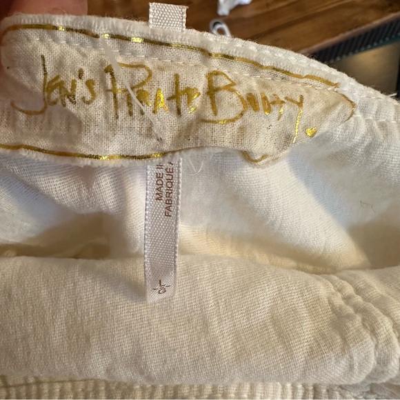 Jen’s Pirate Booty Dandelion Crochet overalls from Free People White romper boho - Picture 7 of 10